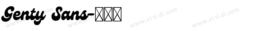Genty Sans字体转换